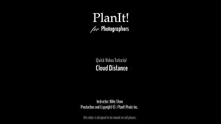 38 Cloud Distance Planit Video Tutorial 201904 [upl. by Marucci]