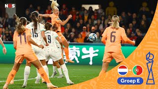 Begint Oranje WK met een droomstart tegen Portugal  Samenvatting Nederland  Portugal  WK 2023 [upl. by Lacie]