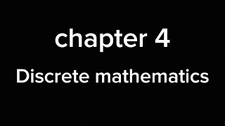 Discrete mathematics chapter 4 [upl. by Amilah]