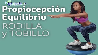 EJERCICIOS de EQUILIBRIO y PROPIOCEPCIÓN de TOBILLO y RODILLA  BOSU Fisioterapia  Fisiolution [upl. by Anilehcim]