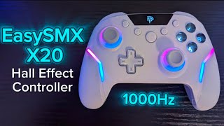 60 EasySMX X20 Game Controller Review  Hall Effect  1000Hz Polling rate  Adjustable Triggers [upl. by Garrity904]