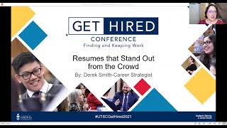 Get Hired Conference 2021  Resumes that Stand Out [upl. by Pryce]