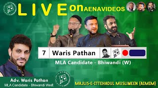 LIVE Akbaruddin Owaisi Grand Public Meeting BHIWANDI WEST MLA Candidate WARIS PATHAN AENA VIDEOS [upl. by Elodie]