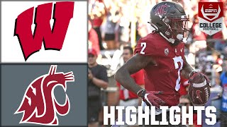 Wisconsin Badgers vs Washington State Cougars  Full Game Highlights [upl. by Zetnod155]