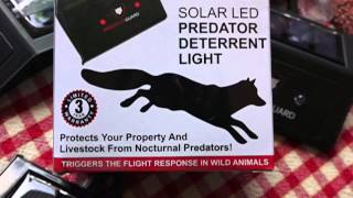 Protection for Chickens and Honey Bees Predator Guard light Not Nite Guard [upl. by Lyndel]