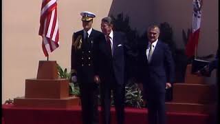 President Reagans Remarks at the Welcoming Ceremony in Mazatlan Mexico on February 13 1988 [upl. by Jarid]