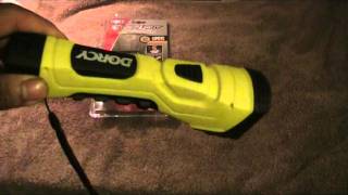 Dorcy 414750 180 lumen flashlight review cyber light [upl. by Anelehs]