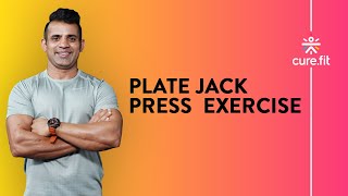 Plate Jack Press by Cult Fit  Jack Press Exercise  Home Workout  Cult Fit  Cure Fit [upl. by Nilyram]