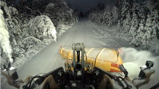 First snow plowing of the season [upl. by Asecnarf560]