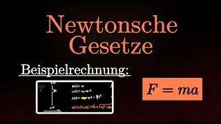 Kinematik amp Newtonsche Gesetze  Beispielrechnungen Aufgaben Fma Physik [upl. by Ciaphus]