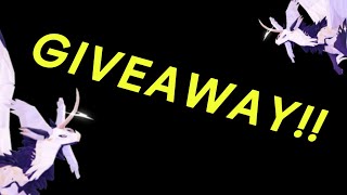 GIVEAWAY 🗣  CLOSEDENDED  Creatures of Sonaria [upl. by Pavia492]