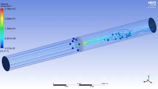 Orifice Meter  Fluid flow simulation in orificemeter [upl. by Uis]