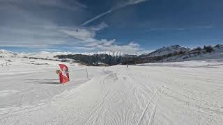 Serre chevalier piste bleue Vallons [upl. by Ennaear]