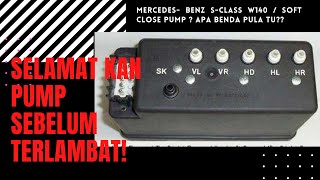 Mercedes Benz SClass W140  SOFT CLOSE PUMP CLOSE ASSIST  Apa BENDA pula tu [upl. by Hamish]