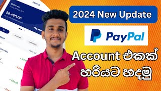 How To Create Paypal Account in 2024 I Paypal Account Sinhala I Paypal Sri Lanka [upl. by Chadburn205]