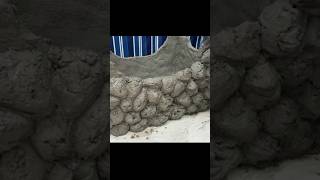 Idea to make flower pot art trending viral diy shorts youtubeshorts cementing [upl. by Brause]