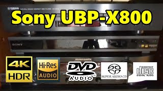 Sony UBP X800 Review amp Sound Test [upl. by Notle]