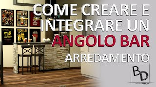 COME CREARE E INTEGRARE UN ANGOLO BAR  Belula Design [upl. by Maddeu]