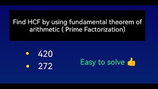 Prime Factorisation Find HCF  Fundamental Theorem of Arithmetic Maths in Malayalam [upl. by Einwahs440]