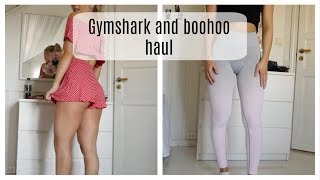 MINI GYMSHARK AND BOOHOO HAUL [upl. by Eenttirb107]