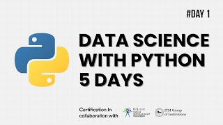 Day 1 Introduction to Python for Data Science in Google Colab [upl. by Lekram43]