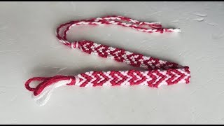 Heart Friendship BraceletBook Thread Bracelet Pattern 1112 Handmade heart wristband tutorial [upl. by Catt]