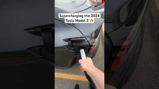 Supercharging the 2024 Tesla Model 3 🔥 shorts model3highland [upl. by Refanej]