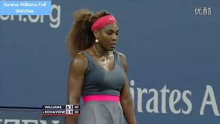 2013 Us Open First Round Highlights  Serena Williams vs Francesca Schiavone [upl. by Brittan]