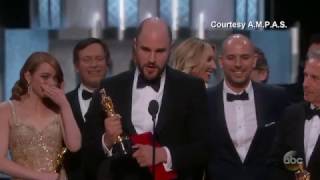 Oscars Best Picture Mixup Shocked celebrities react to Wrong Announcement [upl. by Litta]