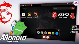 Download MSI App Player 4  The Best Lite Version Emulator For LowEnd PCLaptops [upl. by Roobbie]