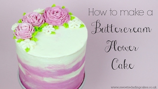 How to make a Buttercream Flower Cake [upl. by Oflodor720]