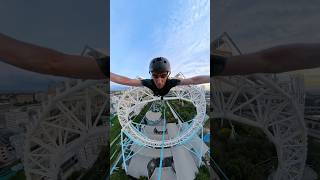 Proper use of a Ferris Wheel 🎡🪂 basejump parachute basejumping skydiving amusementpark crazy [upl. by Kynthia]