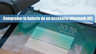 Cómo saber la batería restante de un accesorio bluetooth en iOS [upl. by Okiman]