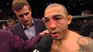 UFC 194 Conor McGregor and Jose Aldo Octagon Interview [upl. by Christye]