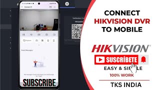 How to configure hik connect in mobile Hikvision DVR को मोबाइल से कनेक्ट कैसे करे [upl. by Avehsile]