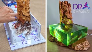 Creating Stunning DIY Resin Art Lamps  Diy Resin Art [upl. by Annatsirhc]