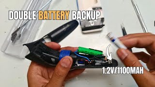 Double battery backup  PHILIPS Trimmer battery replacement [upl. by Caughey]