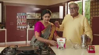 Aachi Masala New TV Ad  Oct 2019 Ragi Idly Dosa and Umpa Mix [upl. by Lednem531]