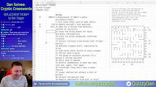 Variety Cryptic Crossword Replacement Therapy [upl. by Aikas]