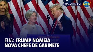 Susie Wiles é nomeada por Trump como chefe de gabinete [upl. by Nerral]