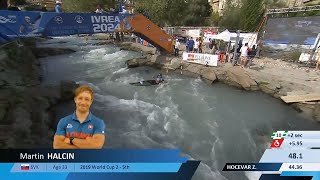 Martin Halcin  Kayak SemiFinal  2024 ICF Canoe Slalom World Cup Ivrea Italy [upl. by Relyc]