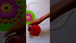 New year rangoli designs 2025  Happy New year rangolitrendingvideoviralshortvideo newyearrangoli [upl. by Dolloff330]