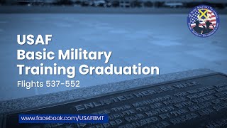 USAF Basic Military Training Graduation Ceremony Flights 537352  August 29 2024 [upl. by Nyrraf]