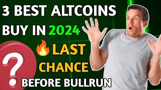 3 BEST ALTCOINS TO INVEST IN 2024  BEST ALTCOINS FOR 2024 [upl. by Kai]