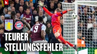 Neuer erklärt Gegentor quotGehört zum kalkulierten Risikoquot  Aston Villa  Bayern München 10 [upl. by Brahear]