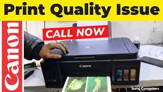 Troubleshooting Canon PIXMA G3000 Series Fixing Unsatisfactory Print Quality Results [upl. by Modnar]