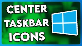 How to Center Taskbar Icons Windows 10 2024 [upl. by Lledra]