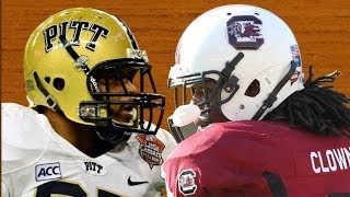 Tale Of The Tape Aaron Donald vs Jadeveon Clowney  CampusInsiders [upl. by Lamak]