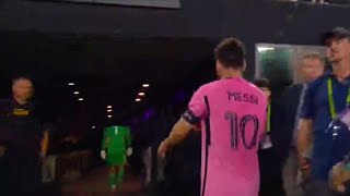 Messi sad reaction as he walked straight to tunnel after Inter Miami lost to Atlanta in playoff [upl. by Ardnyk]