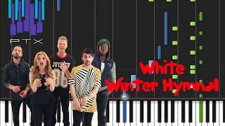 Pentatonix  White Winter Hymnal Synthesia Tutorial [upl. by Letnuhs451]